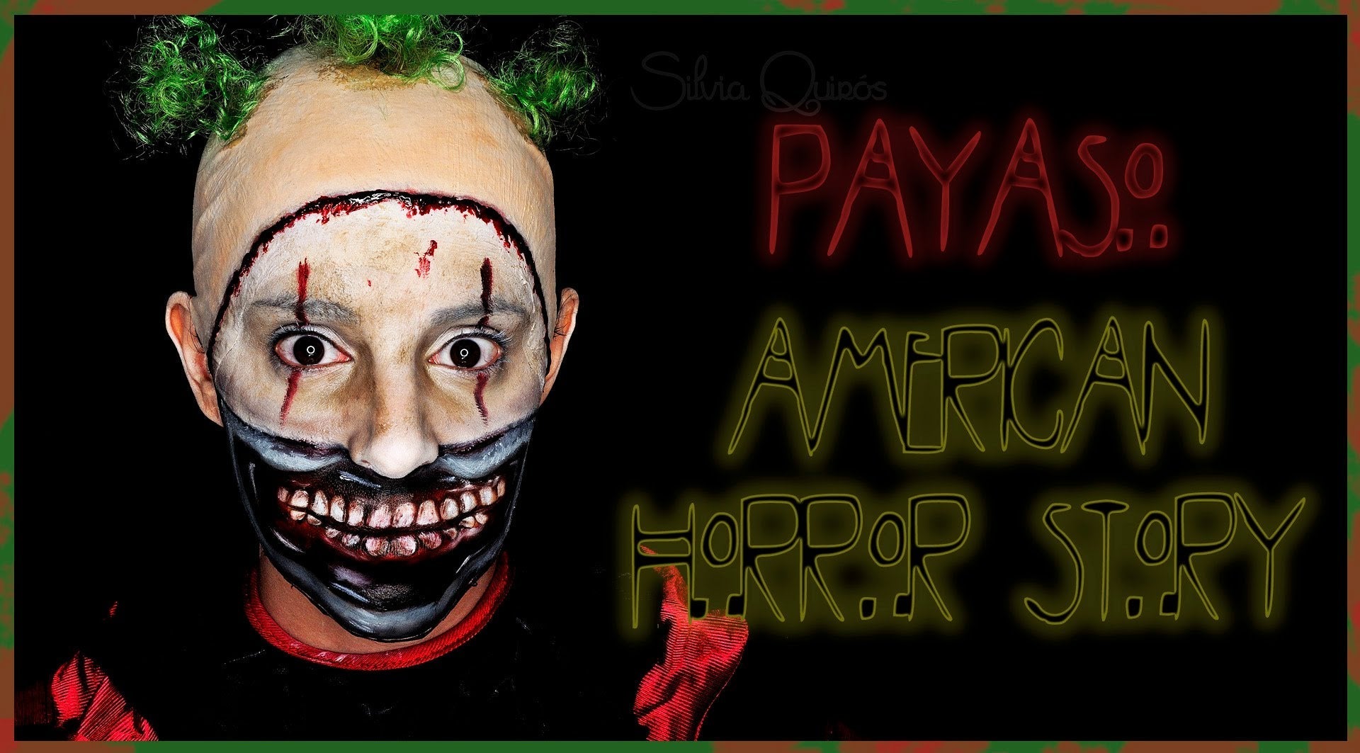 Tutorial para maquillarse del payaso diabólico de  American Horror Story