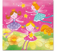 12 Fairy Napkins of 33x33 cm