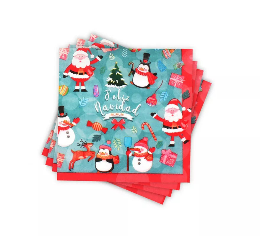 Translation missing: en.12 Servilletas de papel de Feliz Navidad