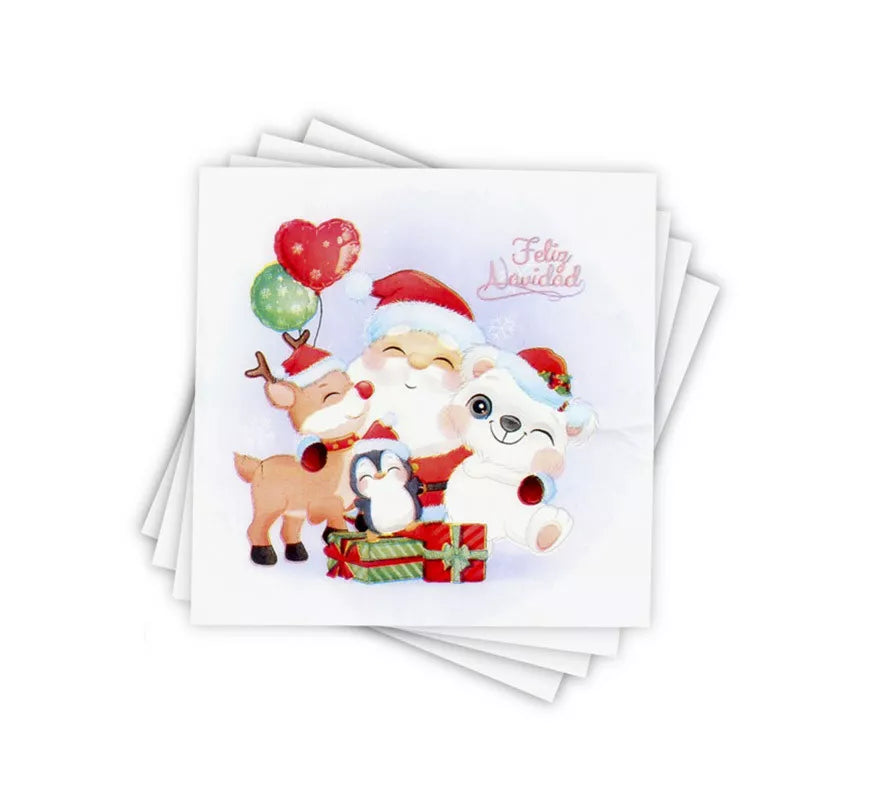 Translation missing: en.12 Servilletas de papel para Navidad de Papá Noel