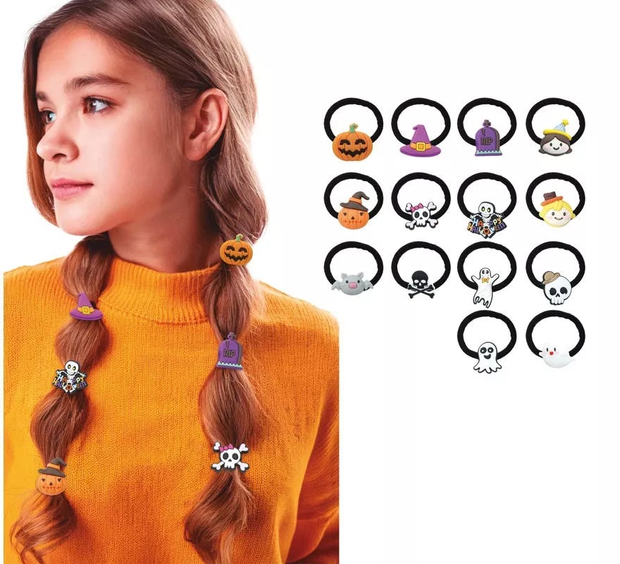 14 Gomas para el Pelo de 2,5 cm