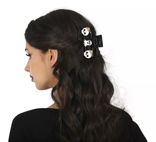 2 Pinzas de Fantasma y Calaveras para el Pelo de 9 cm