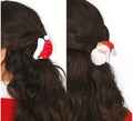 2 Pinzas de Papa Noel para el Pelo de 7 cm