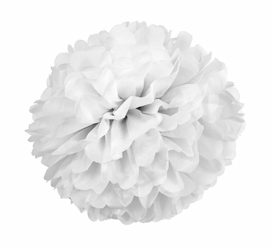 2 Pompones de papel de 42 cm de diámetro en varios colores