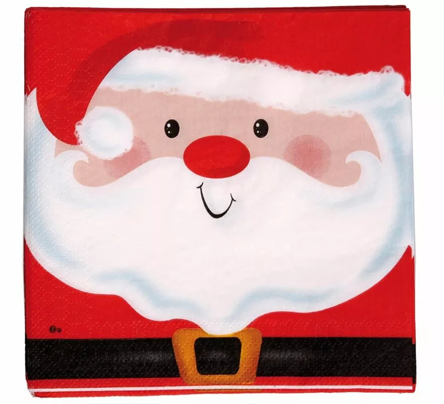 Translation missing: en.20 Servilletas de Santa Claus de 33x33 cm