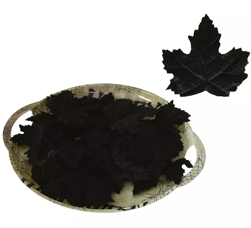 24 Hojas Calabazas negras