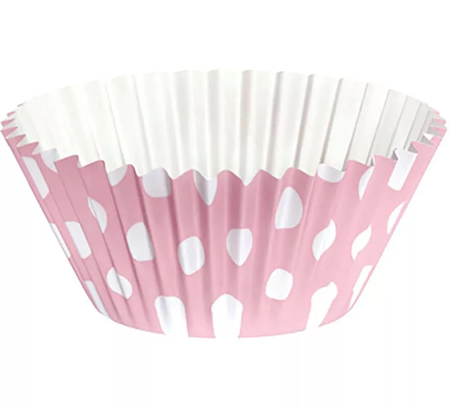 Translation missing: en.25 Recipientes para Cup Cake Rosas con Topos Blancos