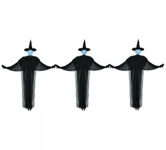 3 Black Witches with 160 cm Light