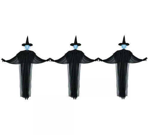 3 Brujas negras con Luz de 160 cm