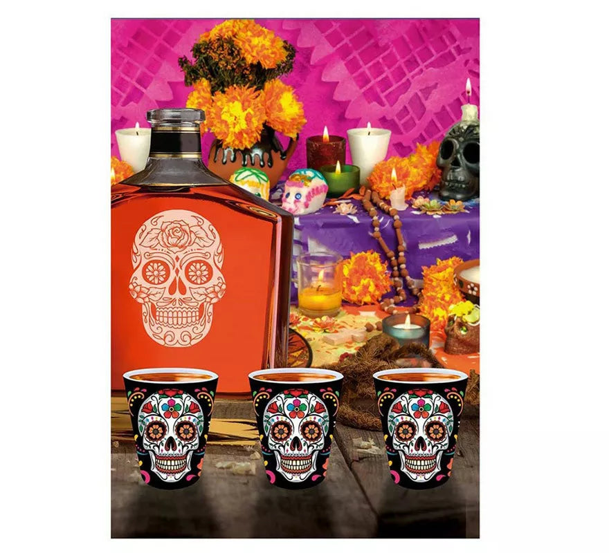 3 Chupitos Catrina de 5X6 cm