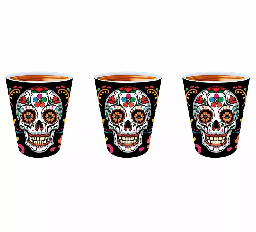 3 Chupitos Catrina de 5X6 cm