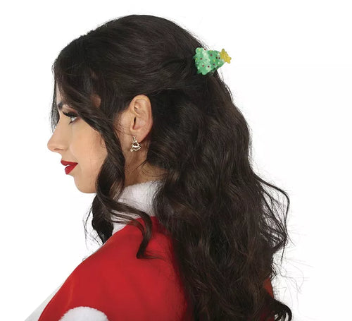 3 Pinzas de Navidad para el Pelo de 3,5 cm