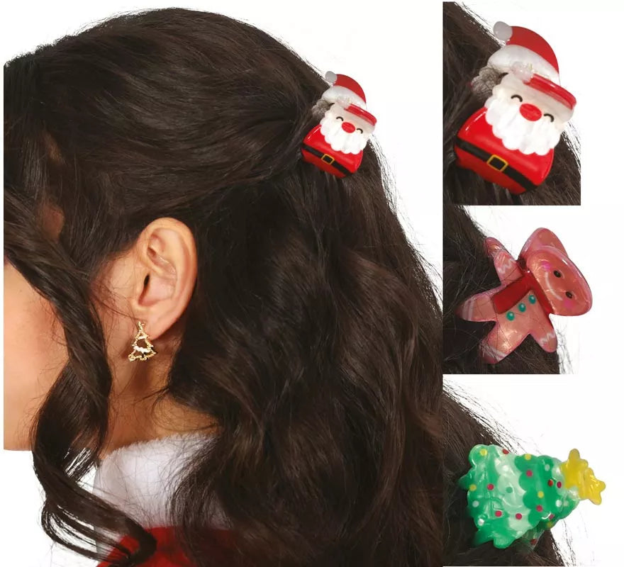 Translation missing: en.3 Pinzas de Navidad para el Pelo de 3,5 cm