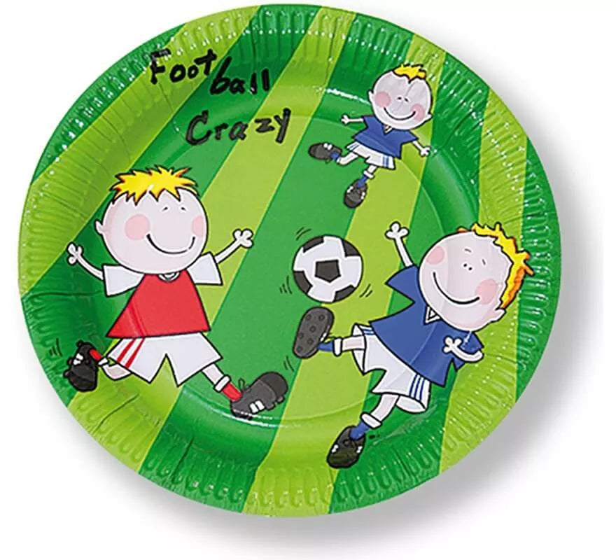 Translation missing: en.6 Platos desechables de Fútbol de 22 cm de diámetro