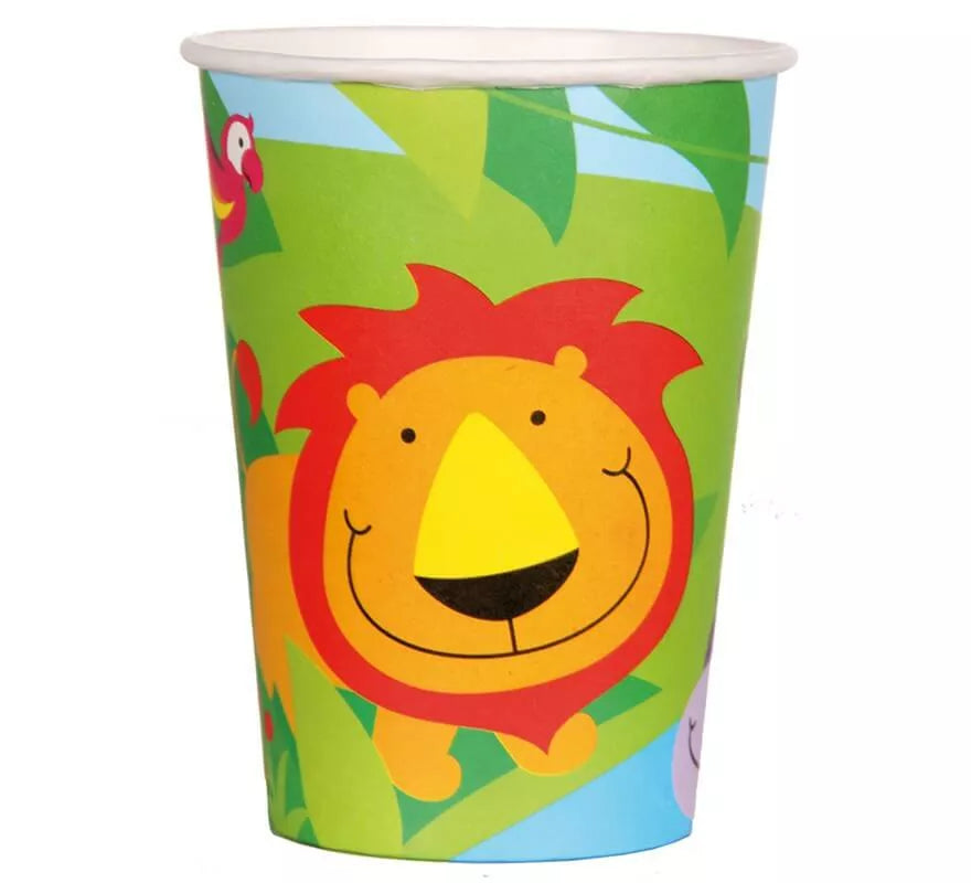 6 Vasos Jungla de 250 ml