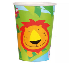 6 Jungle Glasses of 250 ml