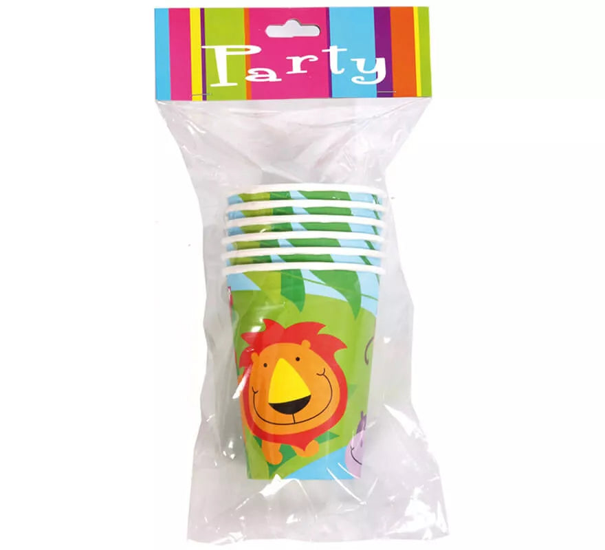 6 Vasos Jungla de 250 ml