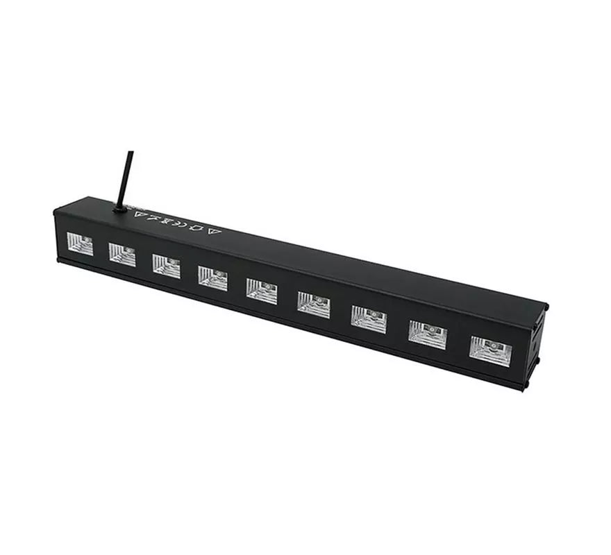 9 Leds Luz negra uv para interior de 9x3 w