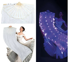 White fan with LED, 75x150 cm