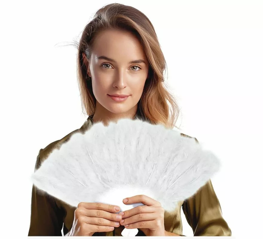 Abanico con Plumas de 16 Palas en varios colores