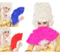Abanico con Plumas en 3 colores surtidos