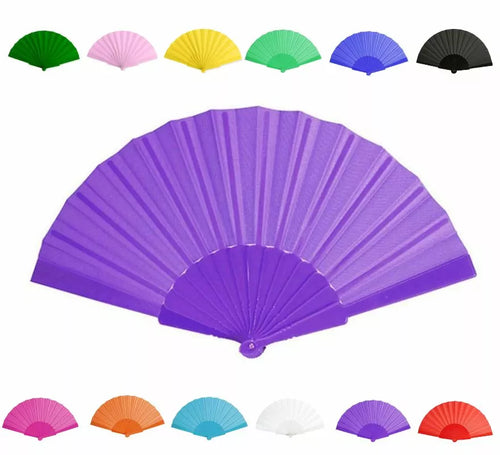 Abanico de Plástico de 43 cm en varios colores