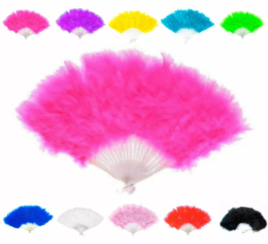 Abanico de Plumas Suaves de 29 cm en varios colores
