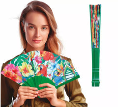 Hawaiian Fan of Flowers and Animals