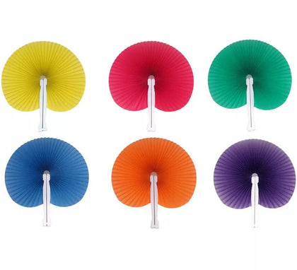 Abanico pai pai de papel en varios colores