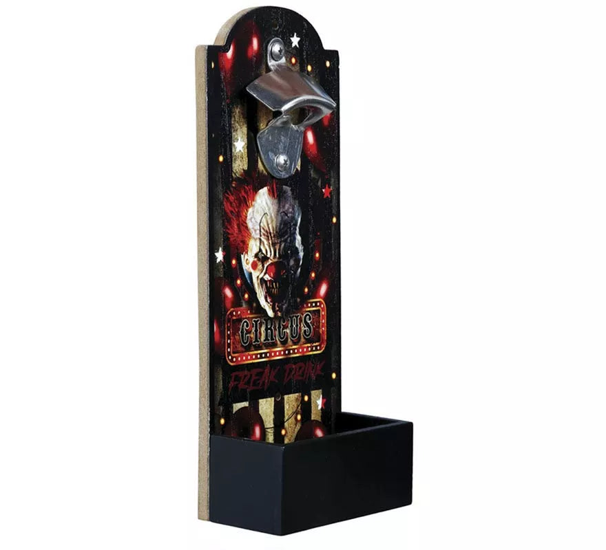 Abrebotellas Circus de Madera para pared de 30x12 cm