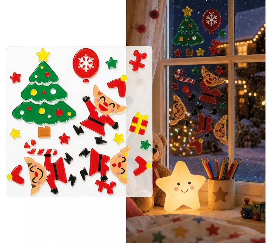 Translation missing: en.Adhesivo de Gel con Figuras Navideñas de 20x25 cm