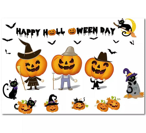Adhesivo Happy Halloween de 45x60 cm