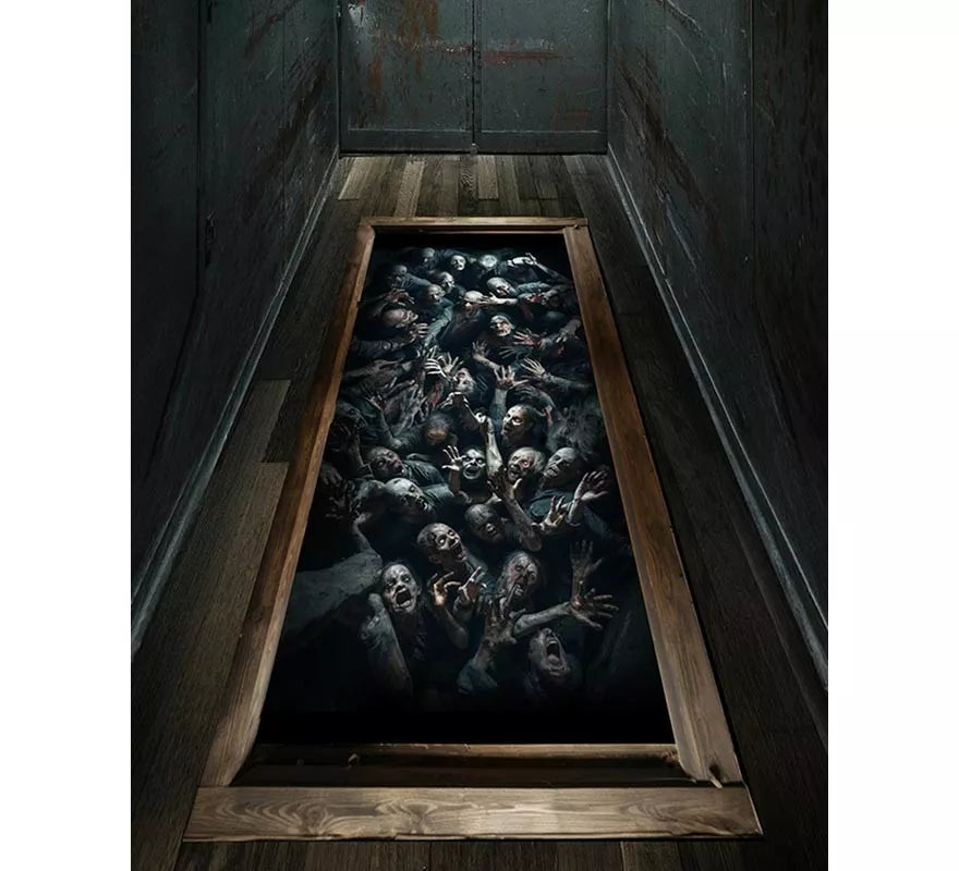 Adhesivo Suelo Zombies 30x90 cm
