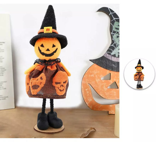 Adorno Muñeco Calabaza 17 cm