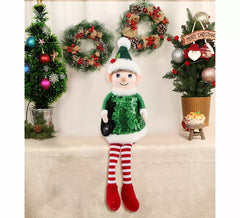 21cm Sequin Elf Doll Ornament