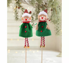 Assorted Elf Stick Decorations, 19 cm