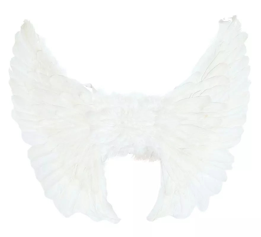 Alas con Plumas Blanca 50 X 45 cm