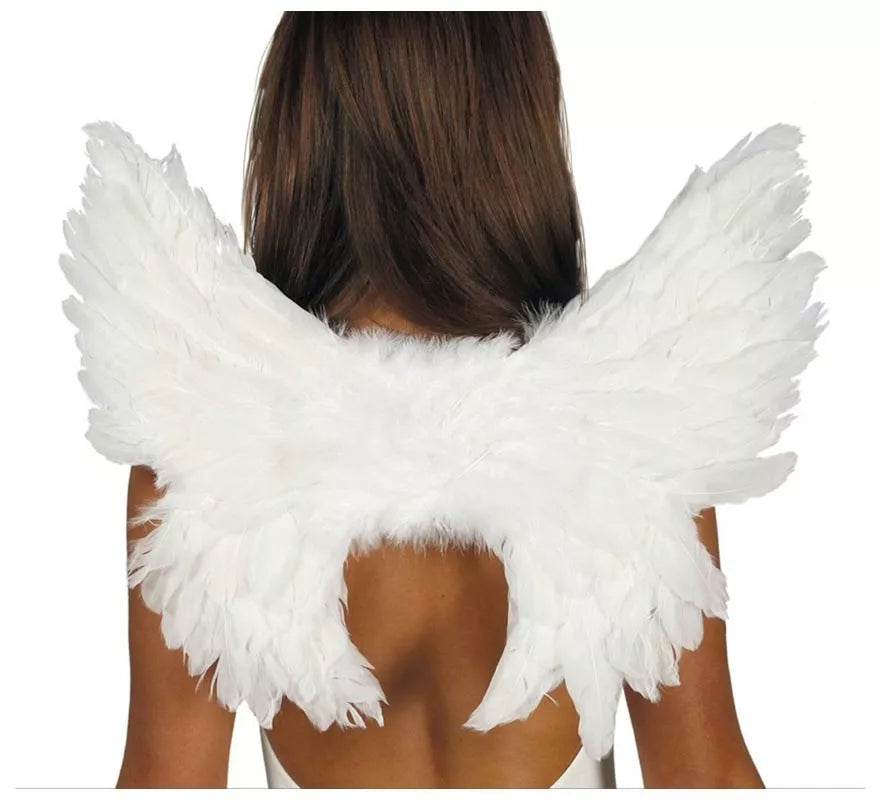 Translation missing: en.Alas con Plumas Blanca 50 X 45 cm