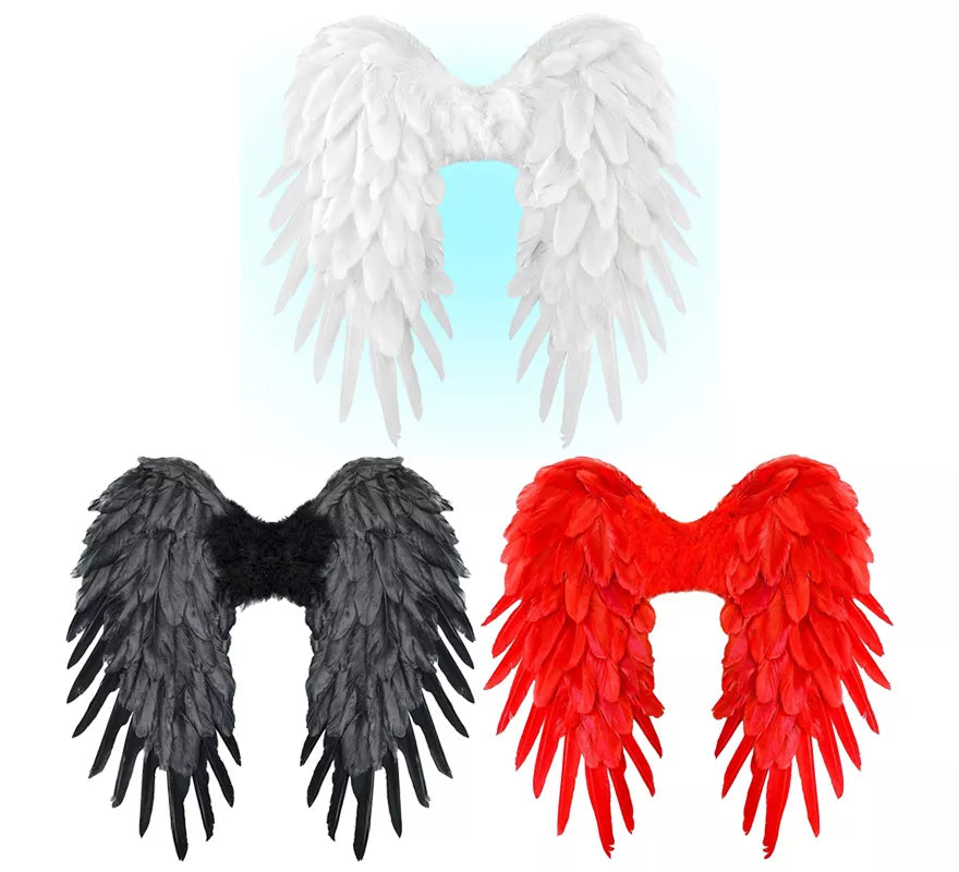 Alas con Plumas de 50x50 cm Plegables en varios colores