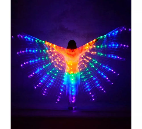 Alas Danza del Vientre con luz multicolor de 1,4 m