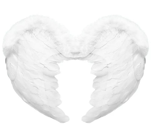 Alas de Ángel de Plumas Blancas de 37X50 cm