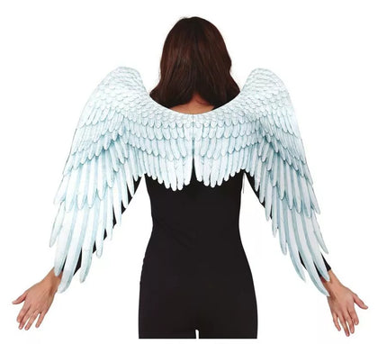 Alas de Ángel de Tela Blancas de 100x70 cm
