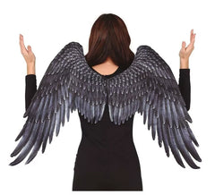 Black Fabric Angel Wings