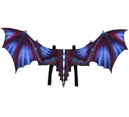 Alas de Dragón azul de 92x34 cm