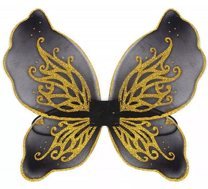Alas de Hada Mariposa Negra de 50x30 cm