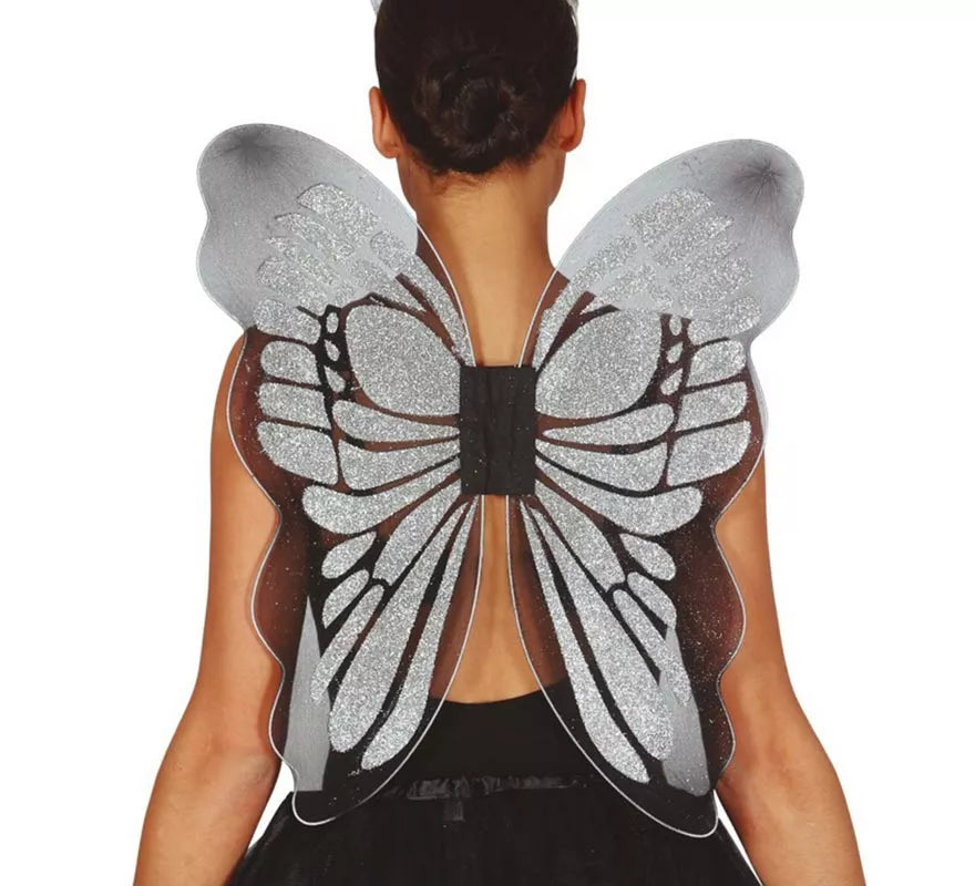 Alas de Mariposa color plata