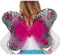 Alas de Mariposa Fucsia y Negro de 50x39 cm