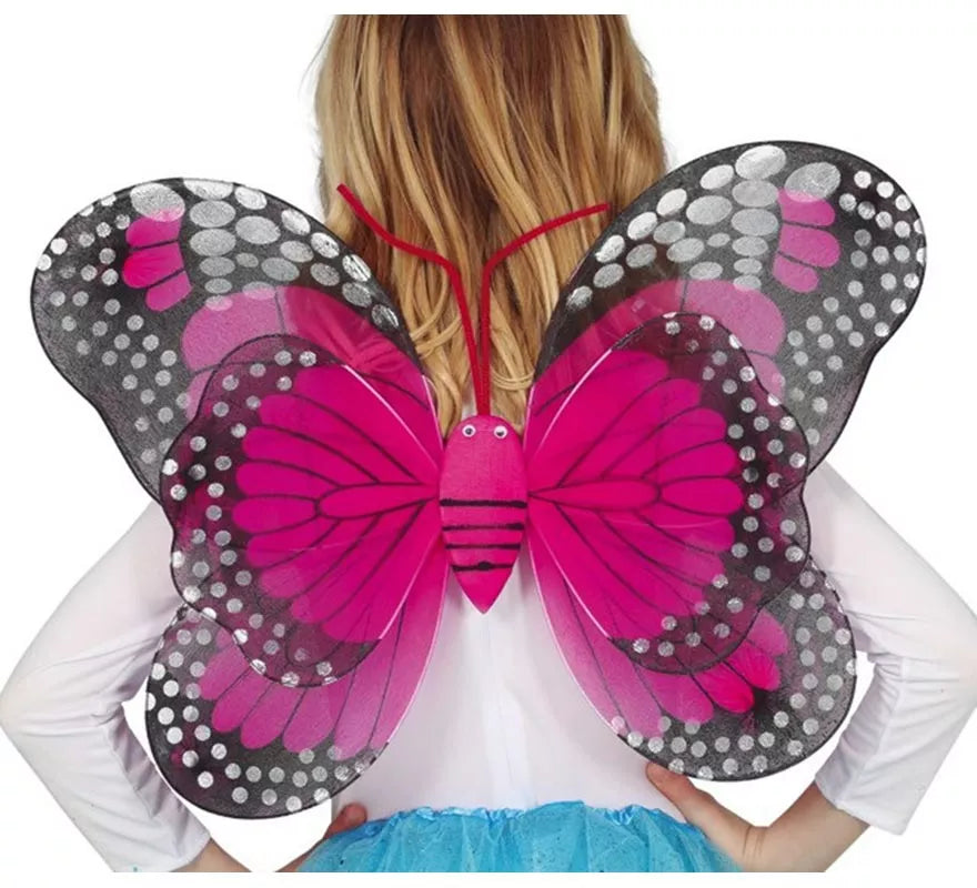 Translation missing: en.Alas de Mariposa Fucsia y Negro de 50x39 cm
