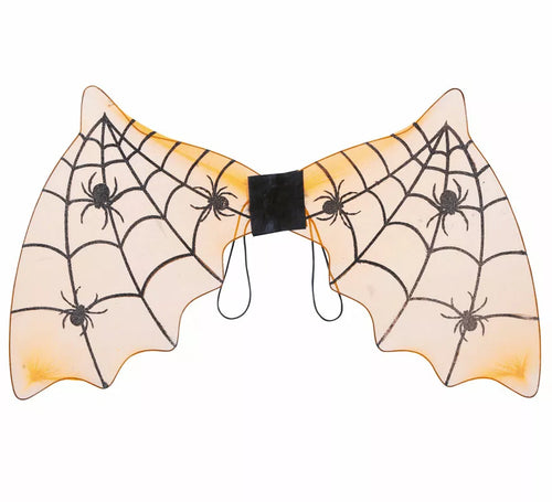 Alas de Murciélago Naranja con Arañas de 60X35 cm