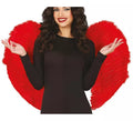 Alas de Plumas rojas 80x55 cm